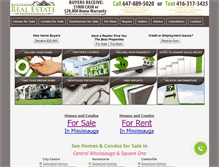 Tablet Screenshot of mississaugarealestate.pro